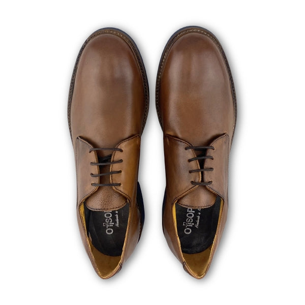 Derby in leather calfskin