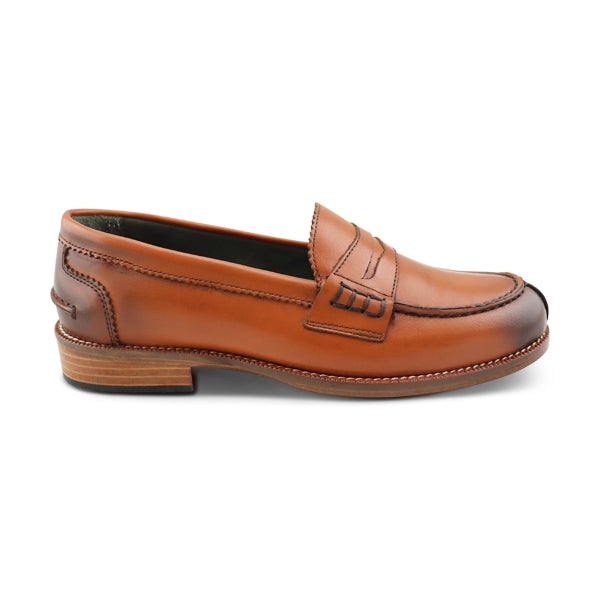 Leather college moccasin