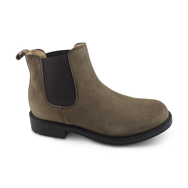 Dove grey suede ankle boot