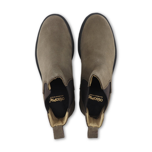 Dove grey suede ankle boot