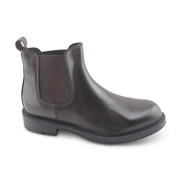 Stivaletti testa di moro in pelle