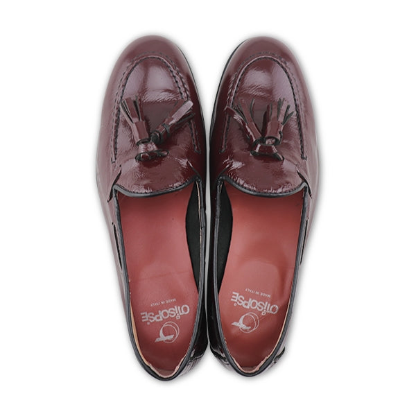 Mocassini bordeaux in naplak