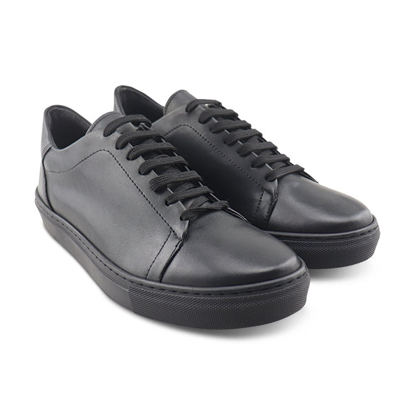 Sneakers nere in pelle