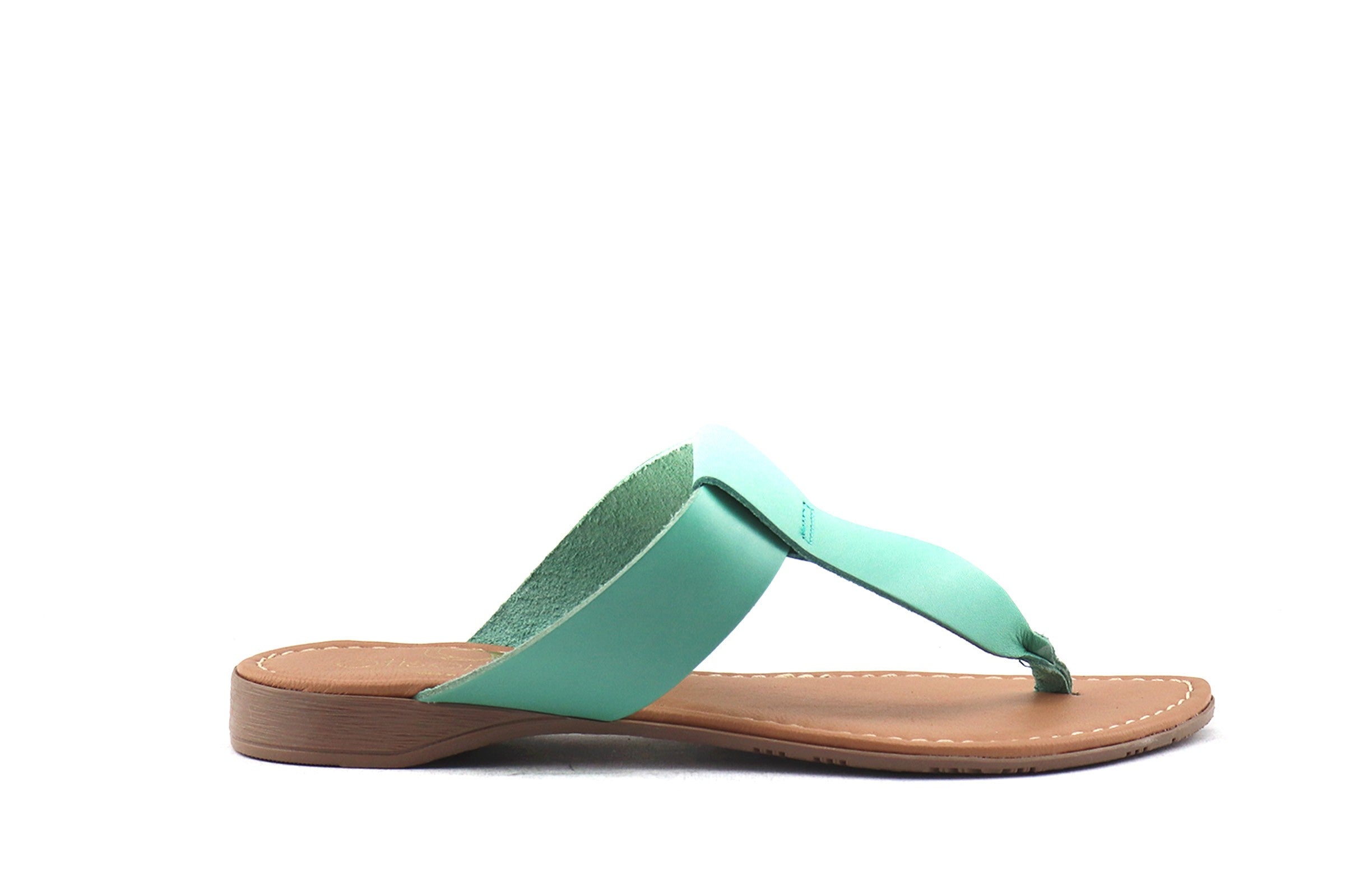Sandali bassi infradito in pelle