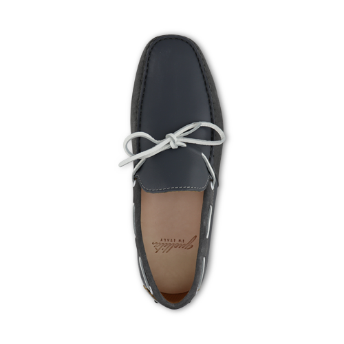 Mocassini in pelle e camoscio