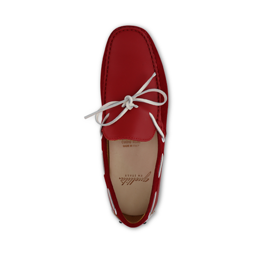 Mocassini in pelle e camoscio