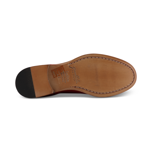 Stivaletti con suola in cuoio cucita