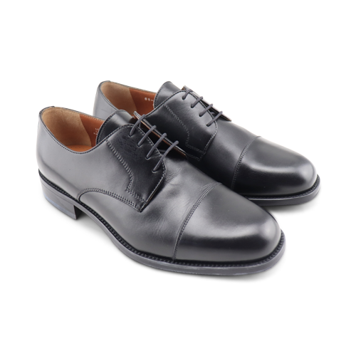 Scarpe Derby nere in pelle