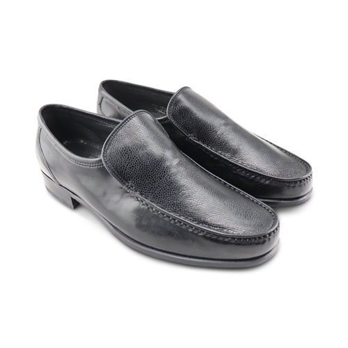 Mocassini neri da uomo in pelle