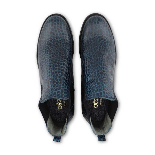 Stivaletti blu da donna