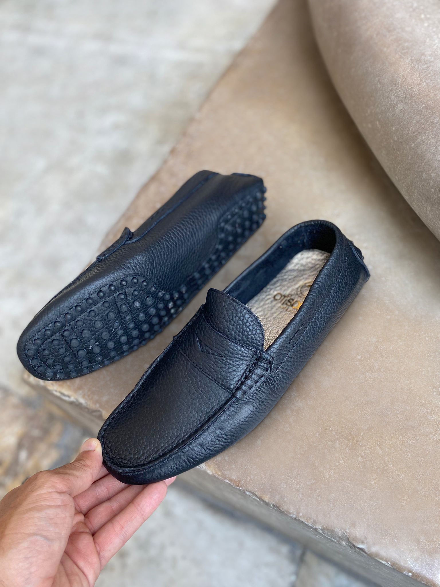 Mocassini in vera pelle