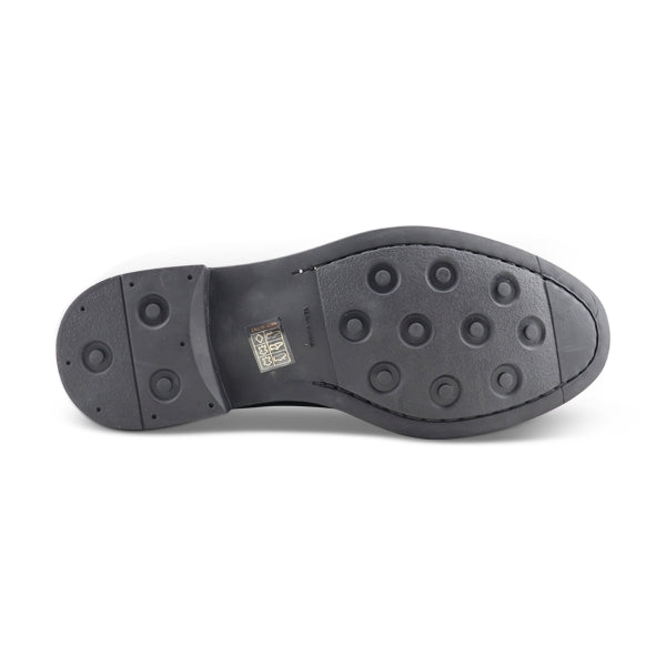 Derby nero in pelle spazzolata