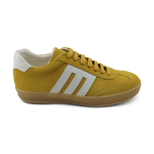 Sneakers giallo in camoscio