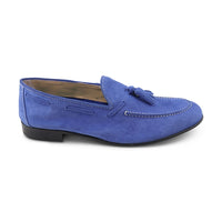 Tassel camoscio bluette
