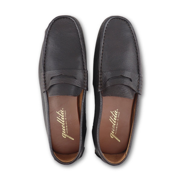 Mocassini Vibram pelle moro