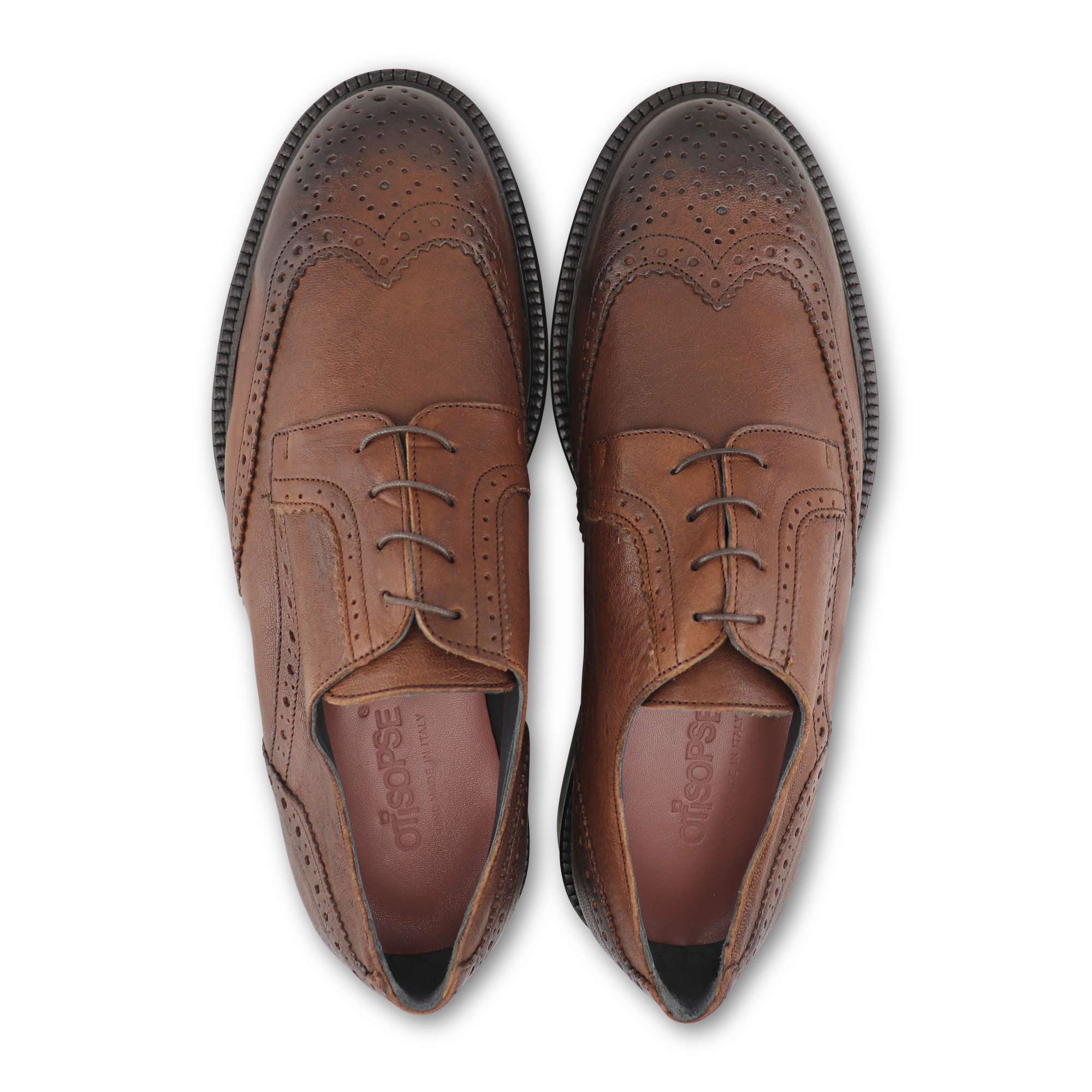 Leather derby in leather