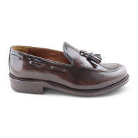 Tassel moro in pelle spazzolata