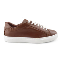 Sneakers in pelle cuoio