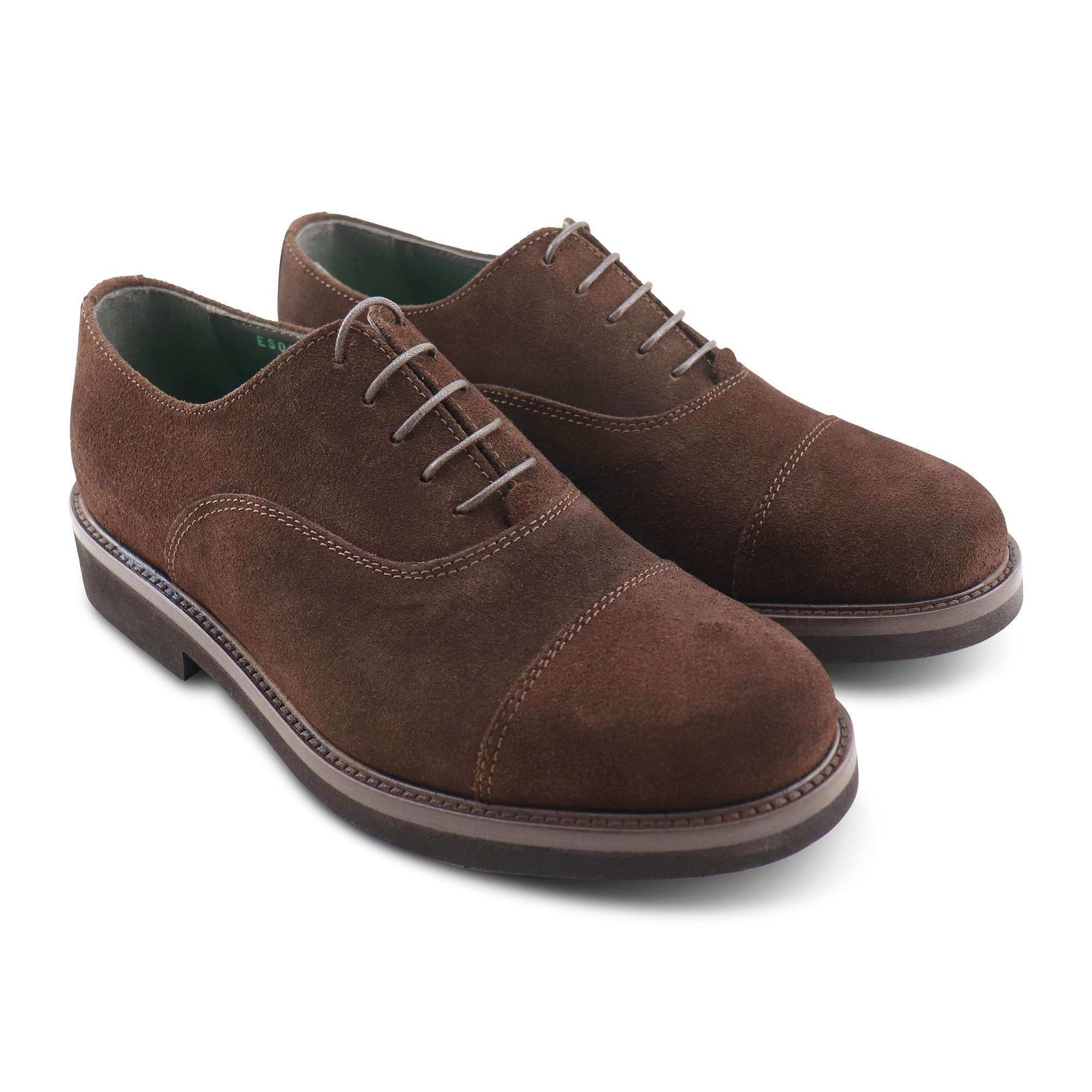 Francesina in camoscio sigaro