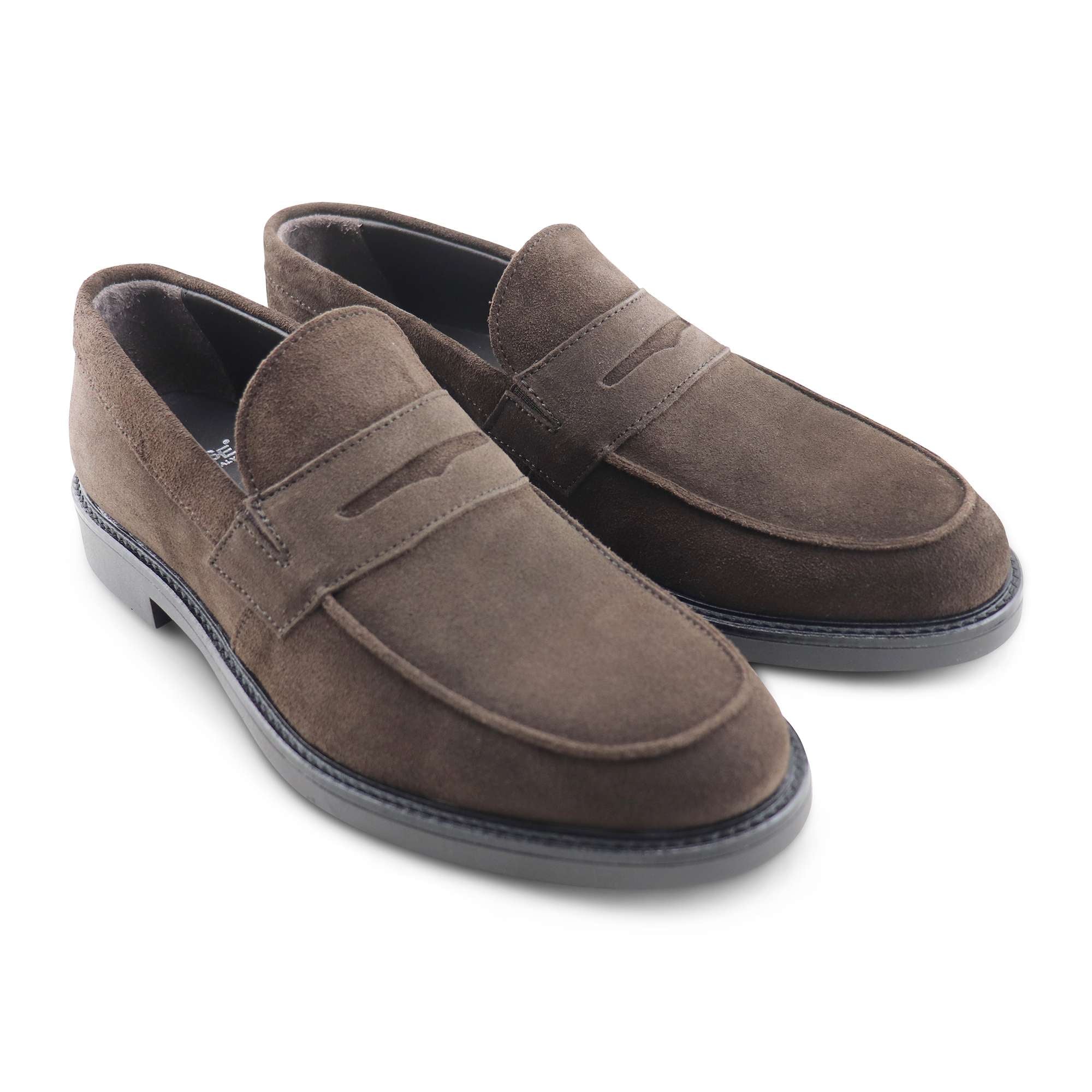 Mocassini testa di moro in camoscio