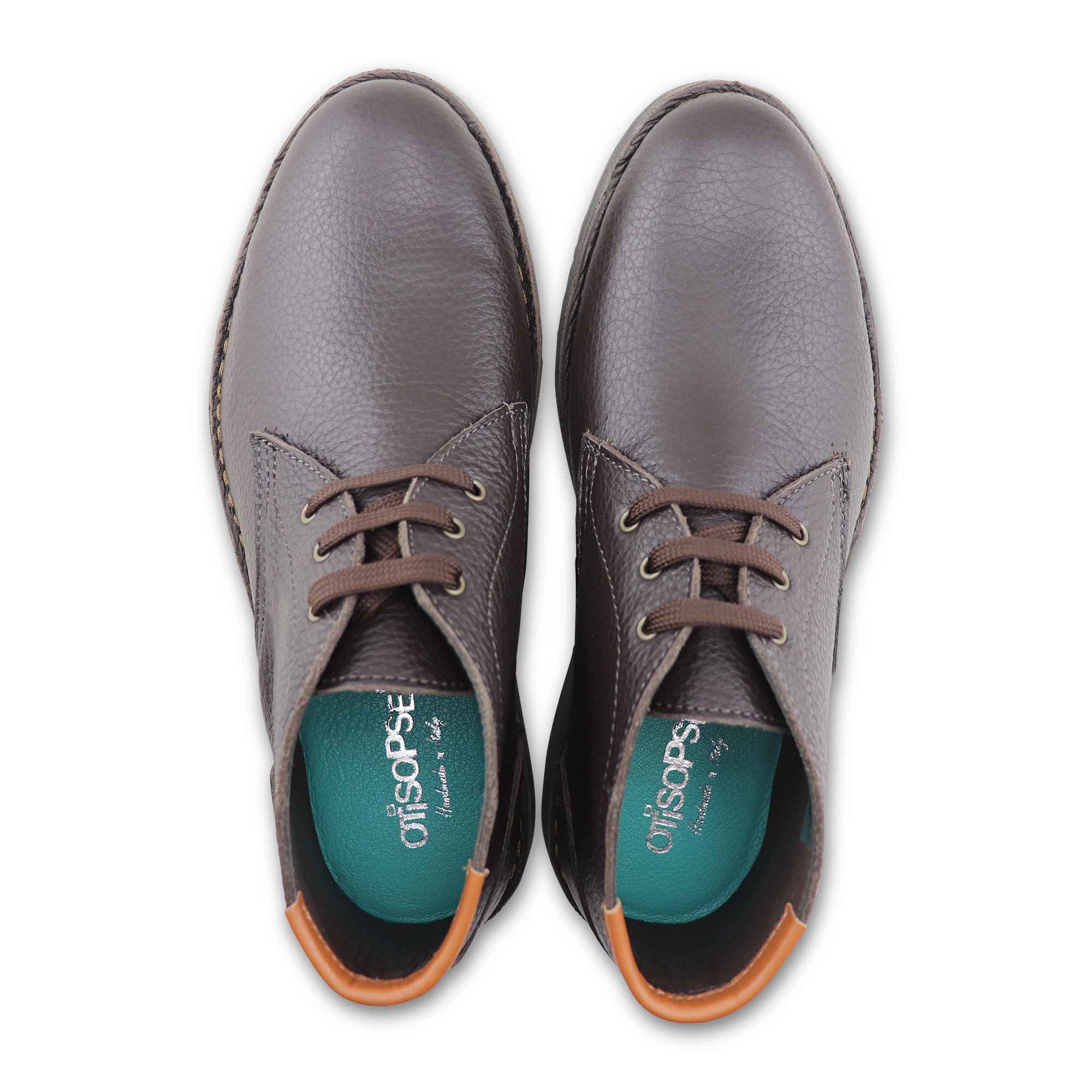 Polacchine in pelle martellata testa di moro