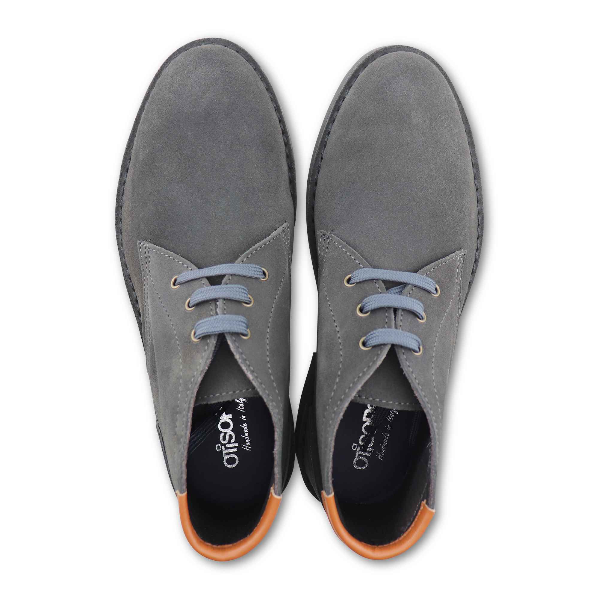 Polacchine in camoscio grigio fumo