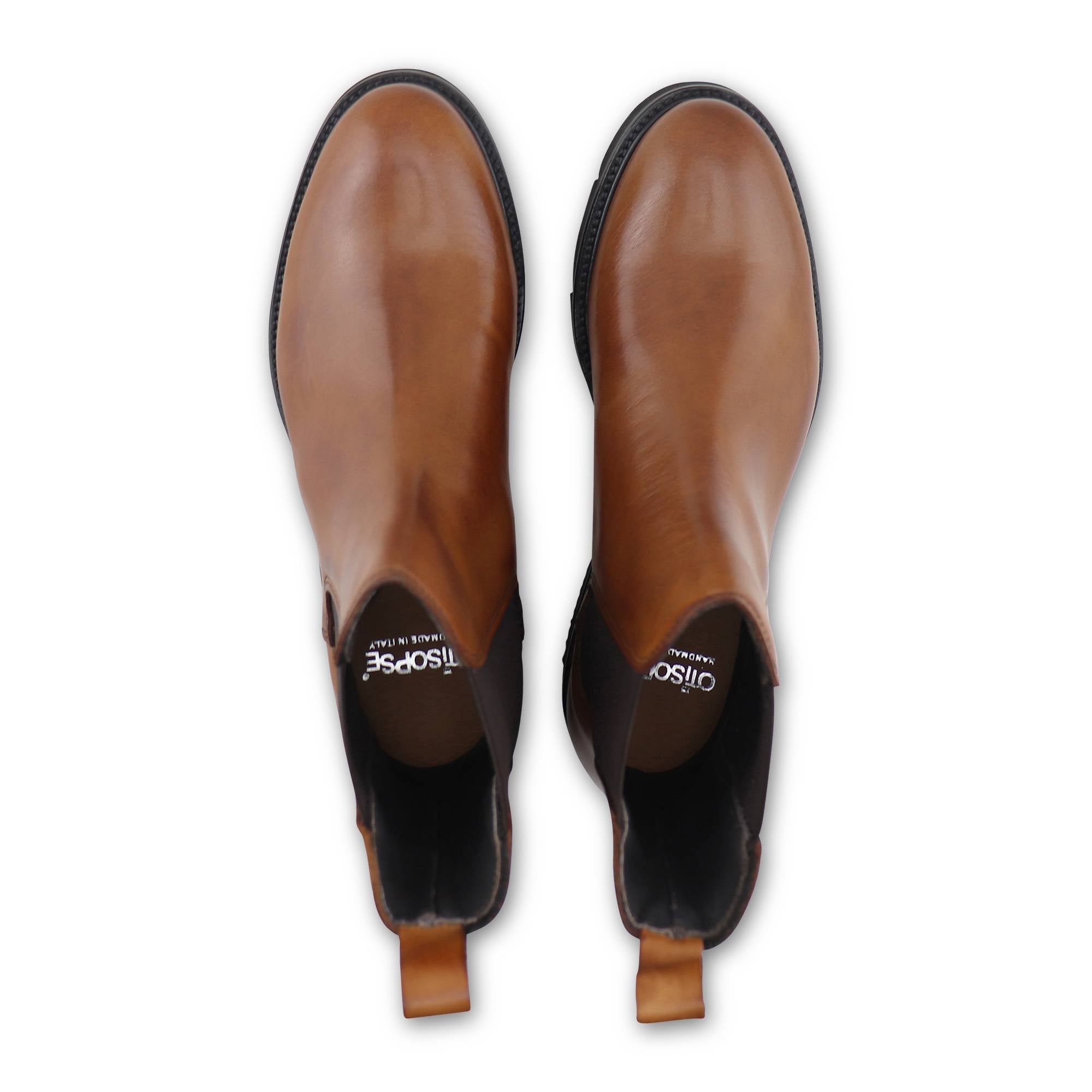 Stivaletti cuoio in pelle