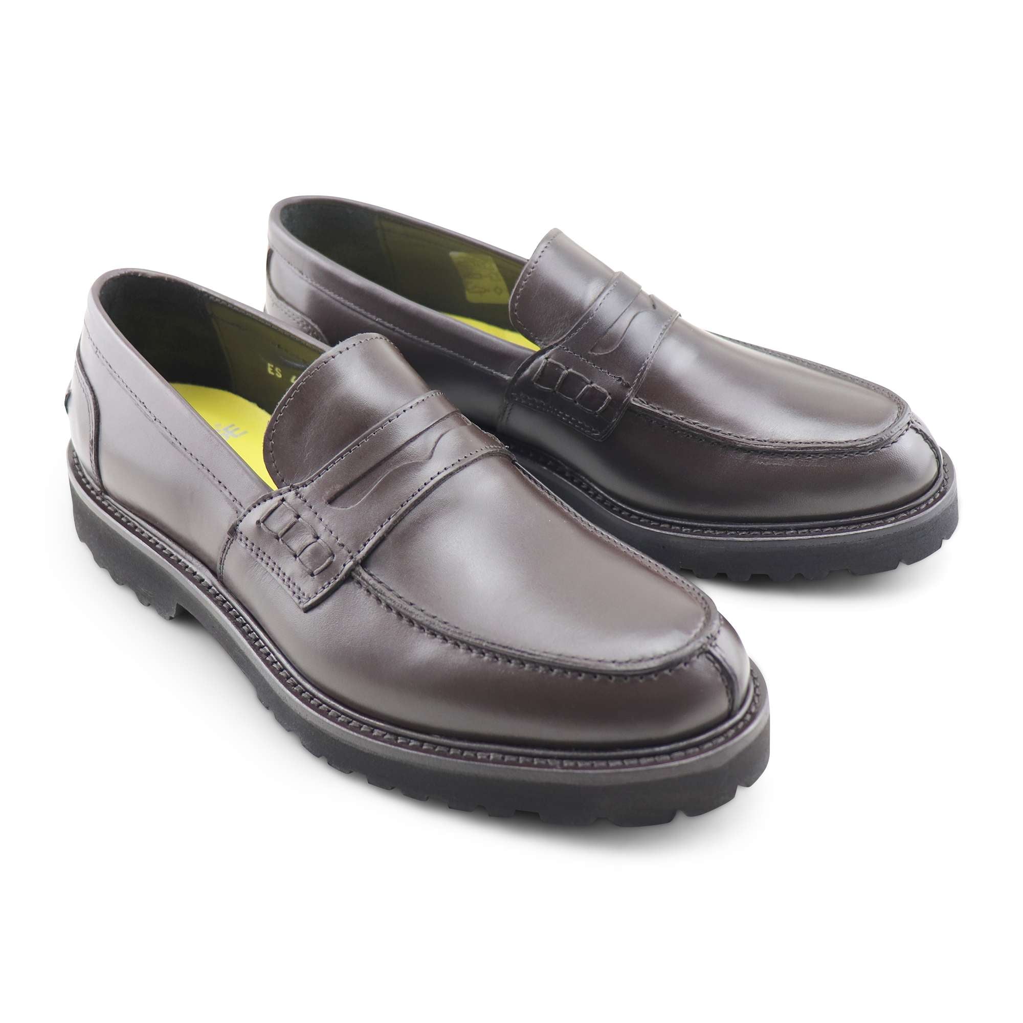 Mocassini testa di moro in pelle