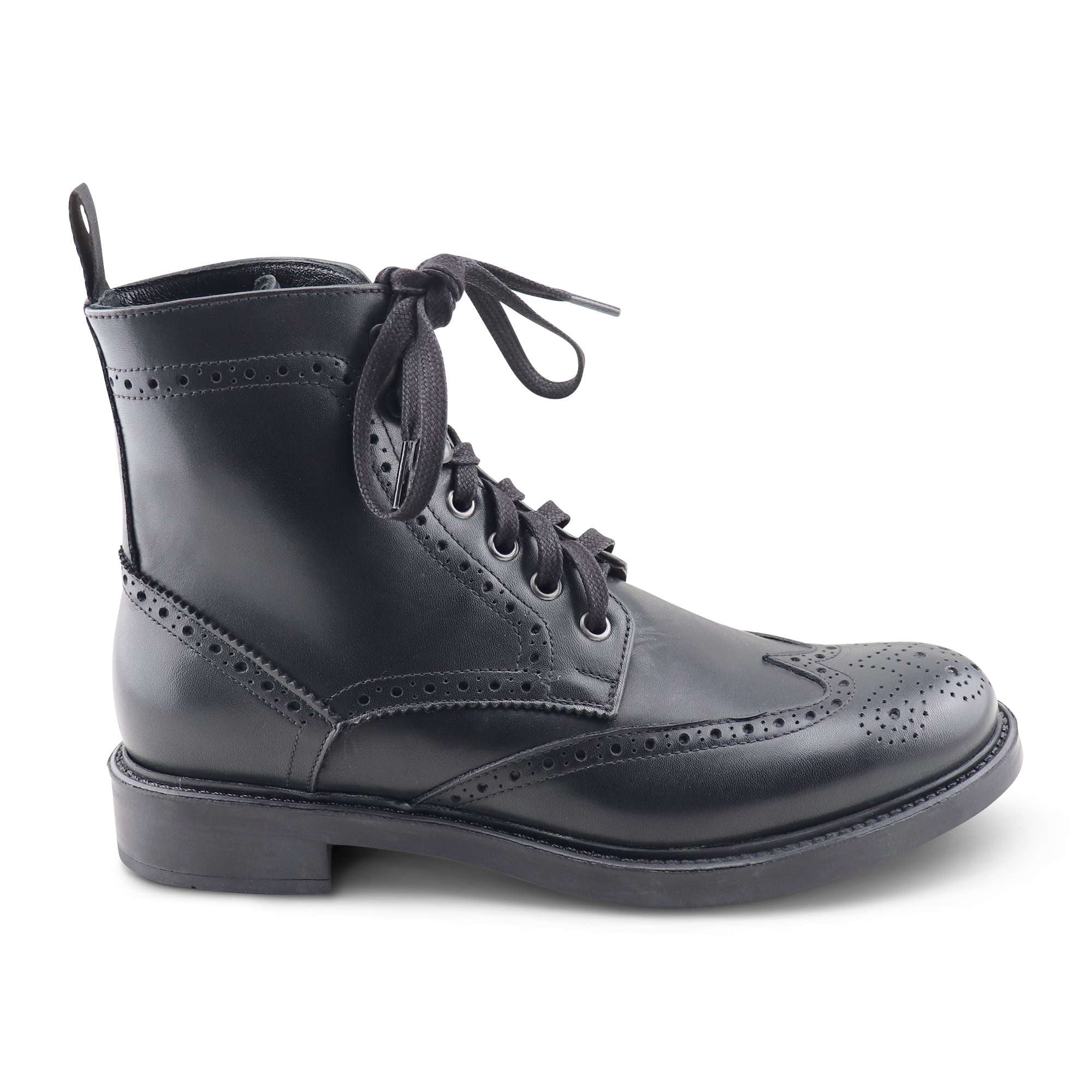 Stivaletti neri in pelle