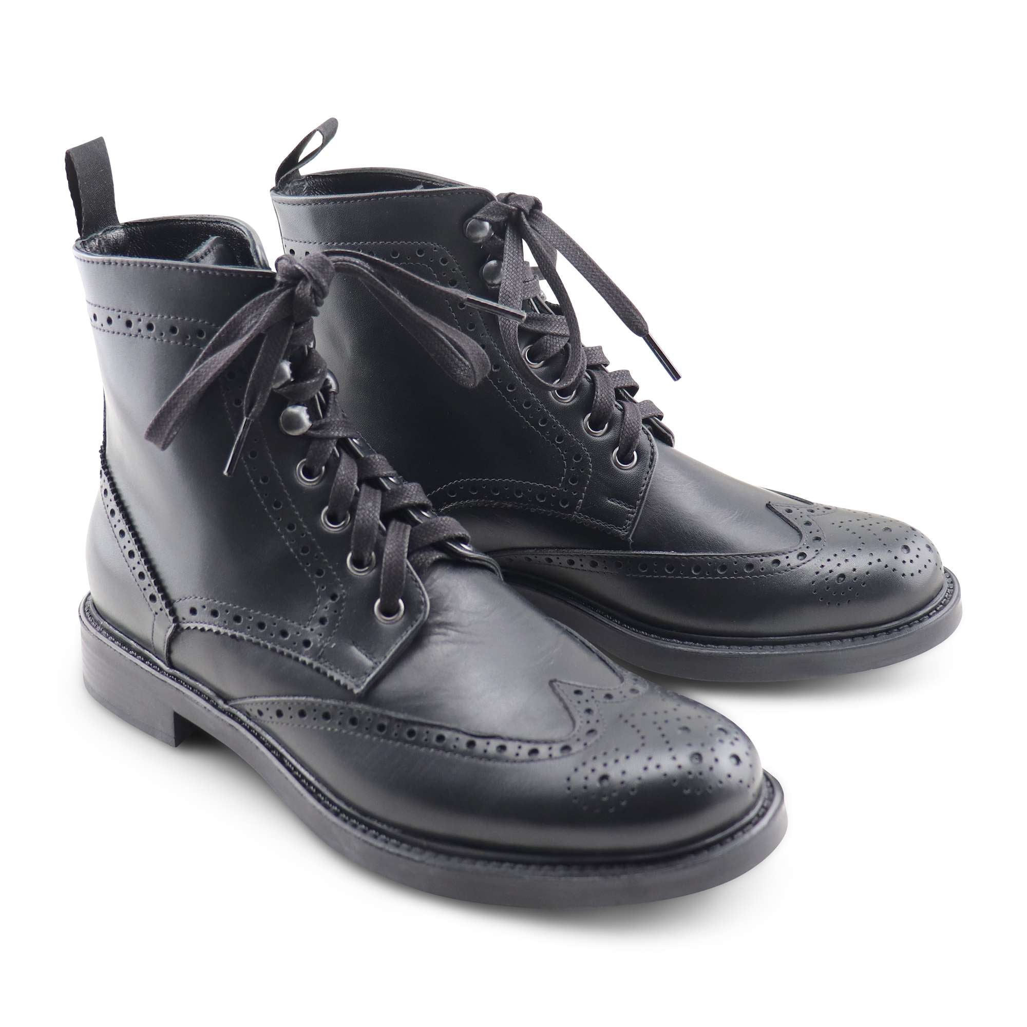 Stivaletti neri in pelle