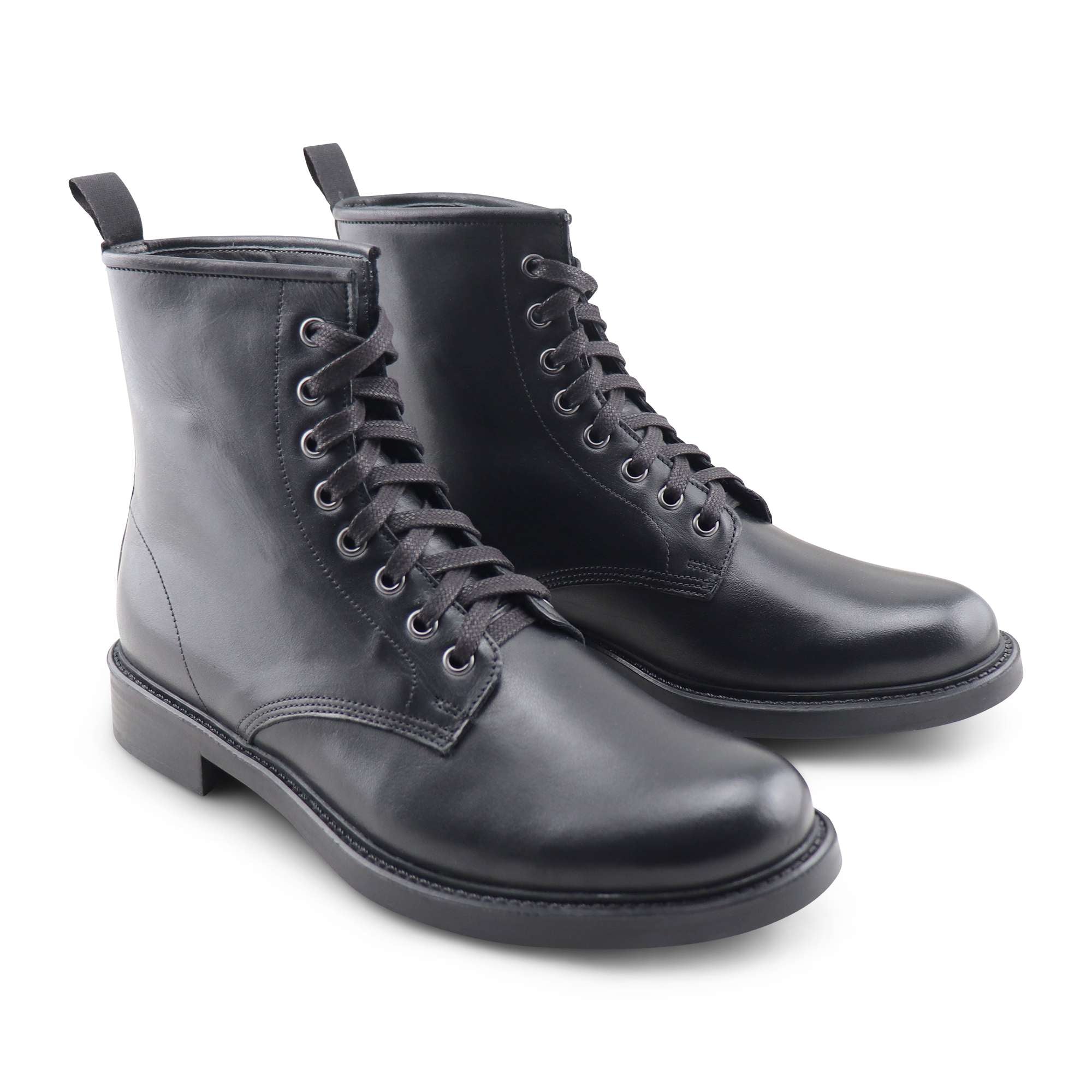 Stivaletti neri in pelle