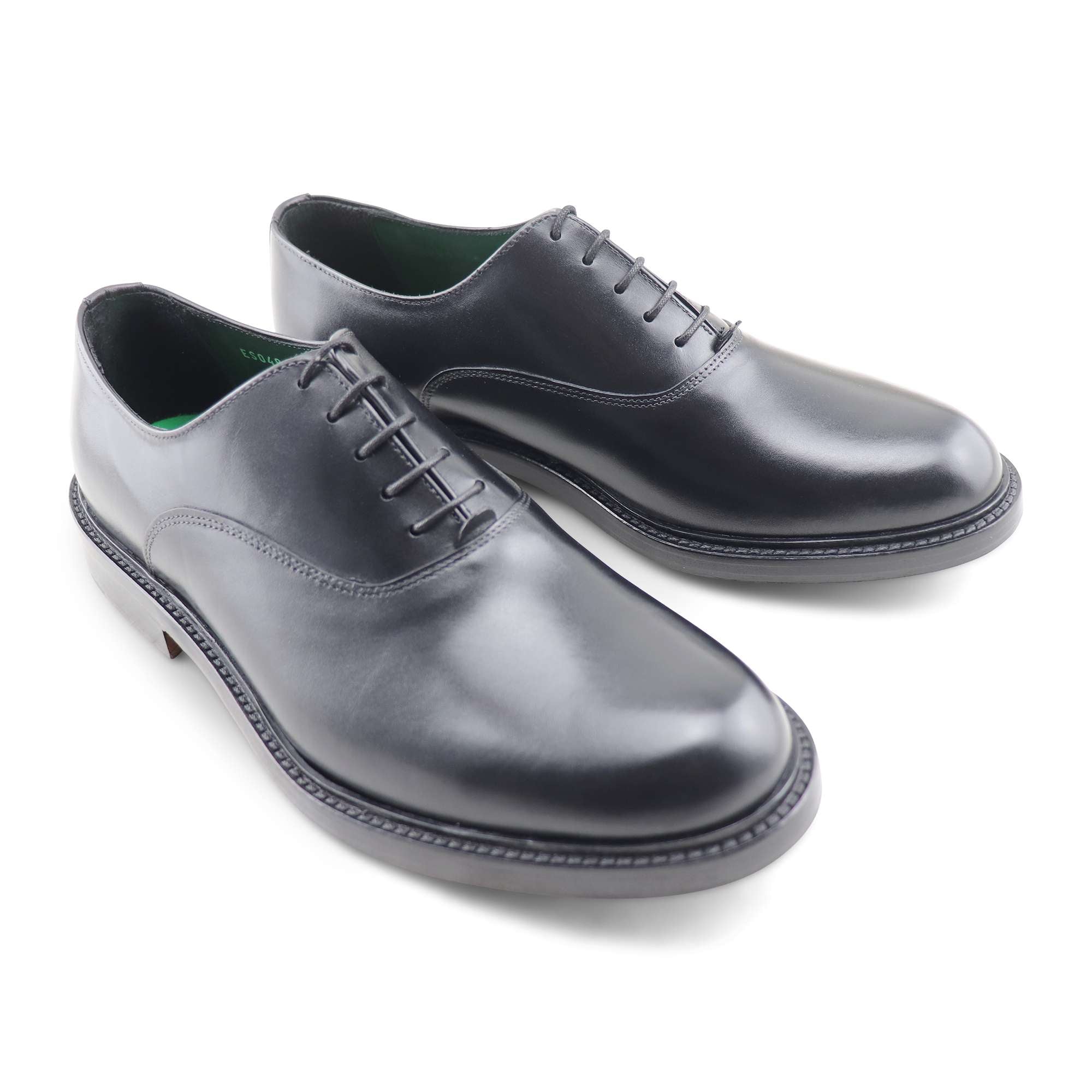 Francesina nera in pelle