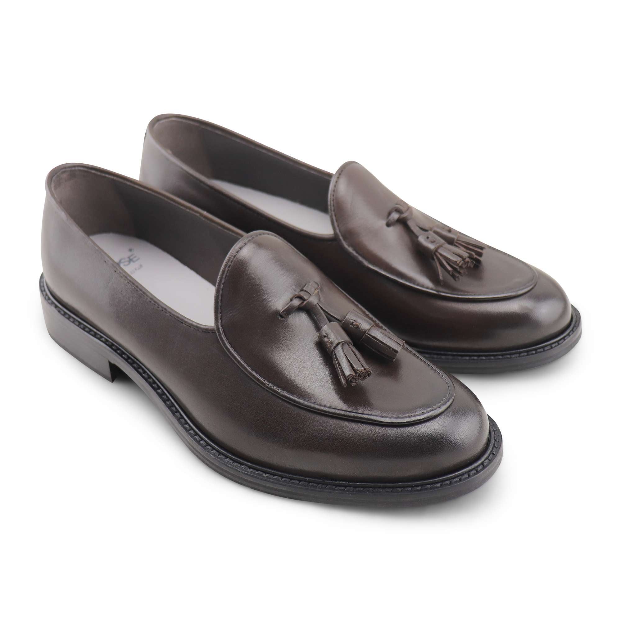 Tassel testa di moro in pelle