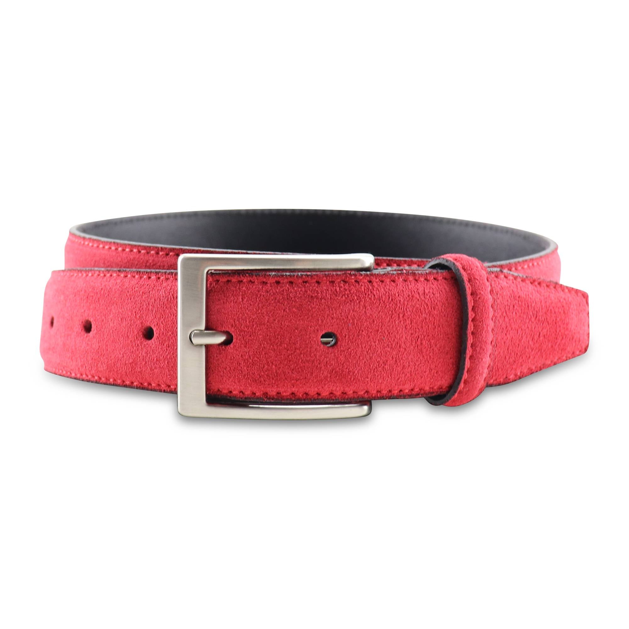 Red suede belt