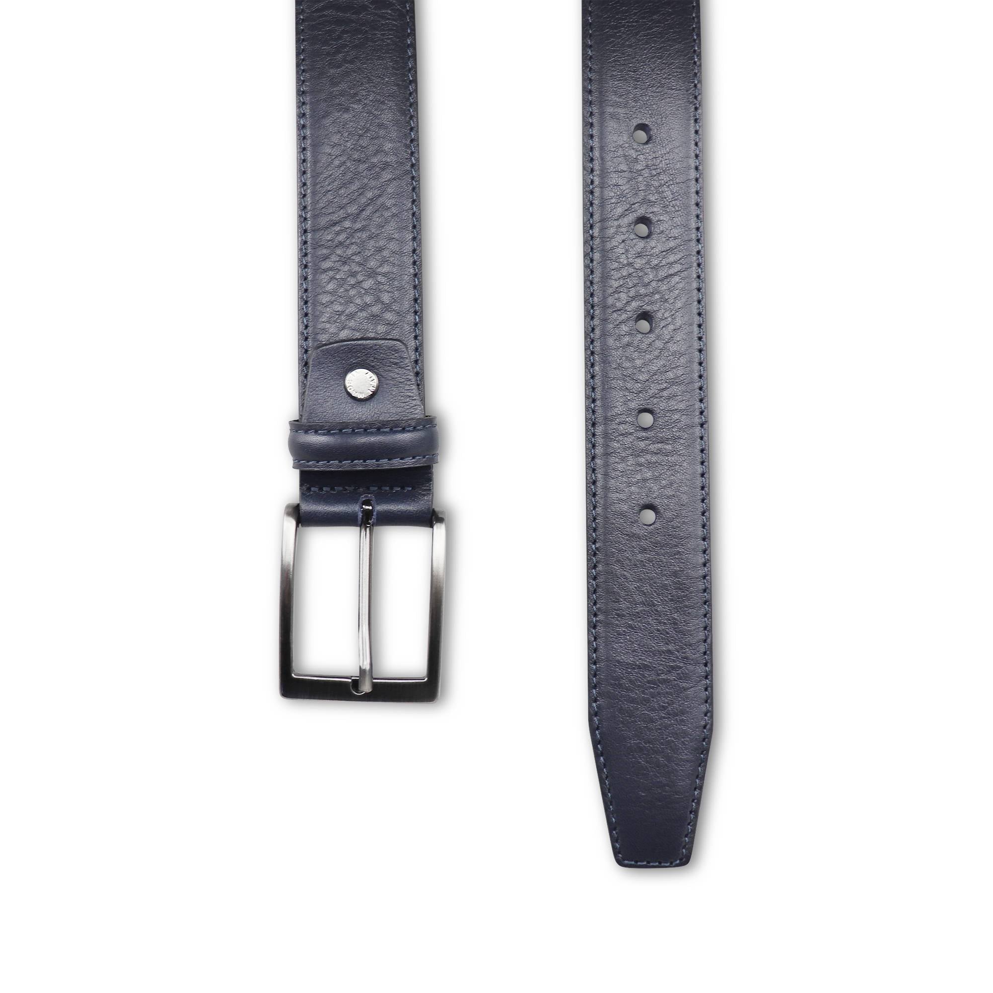 Cintura pelle e pelle blu