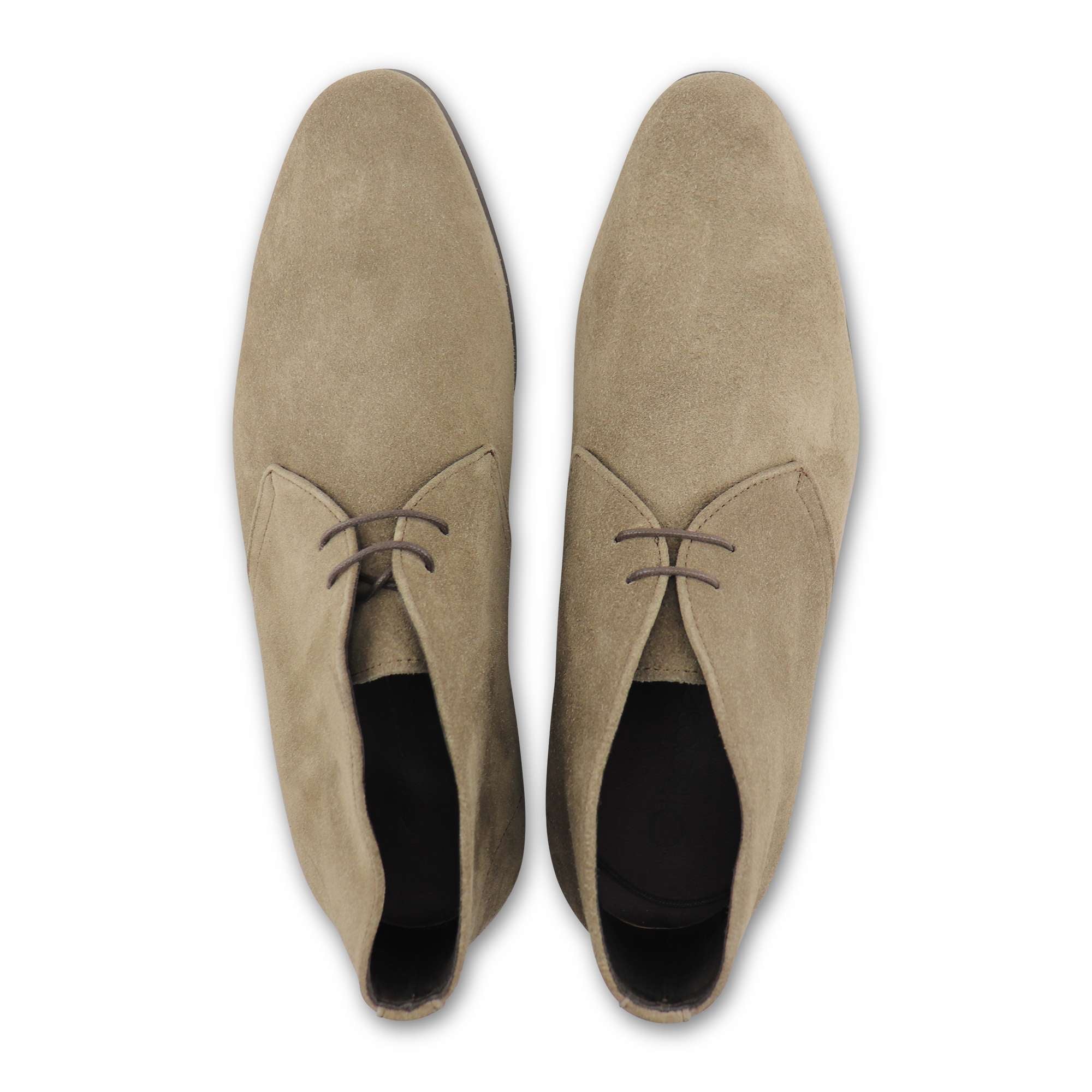 Polacchine taupe in camoscio