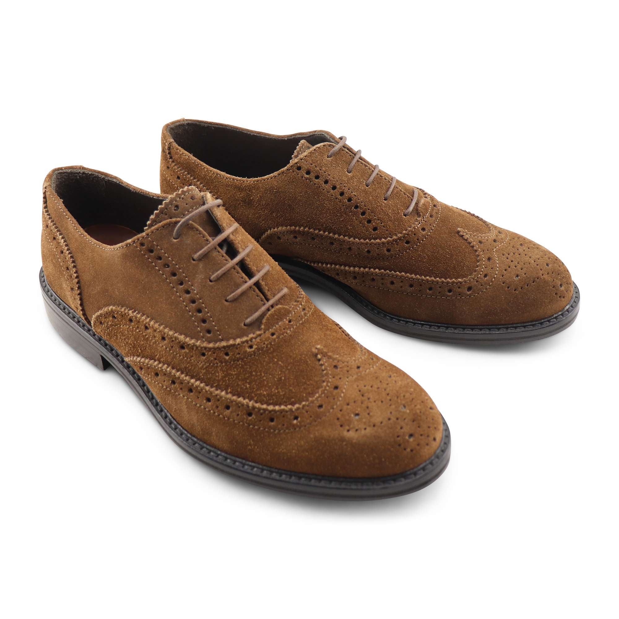 Francesine marroni in camoscio