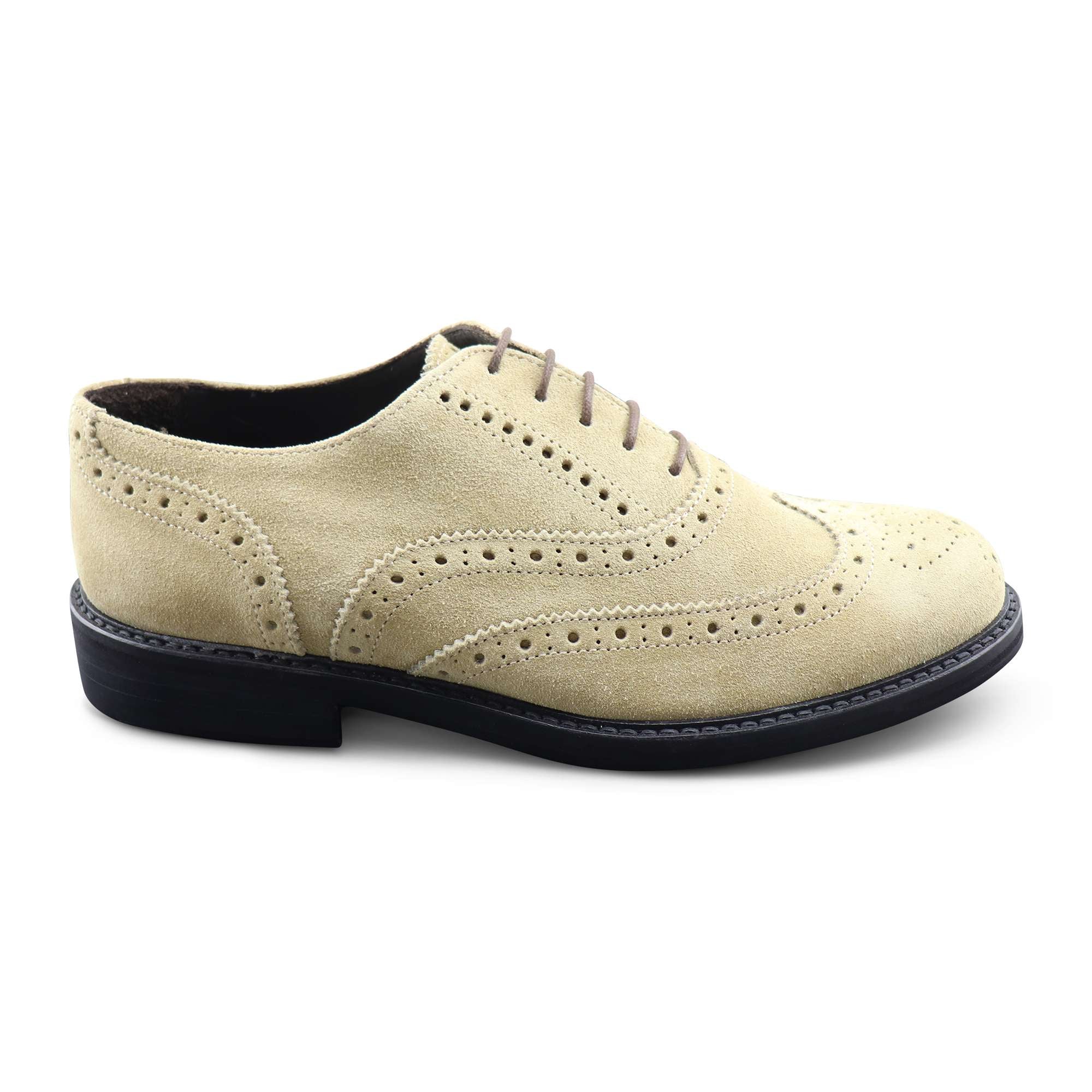 Francesine sabbia in camoscio