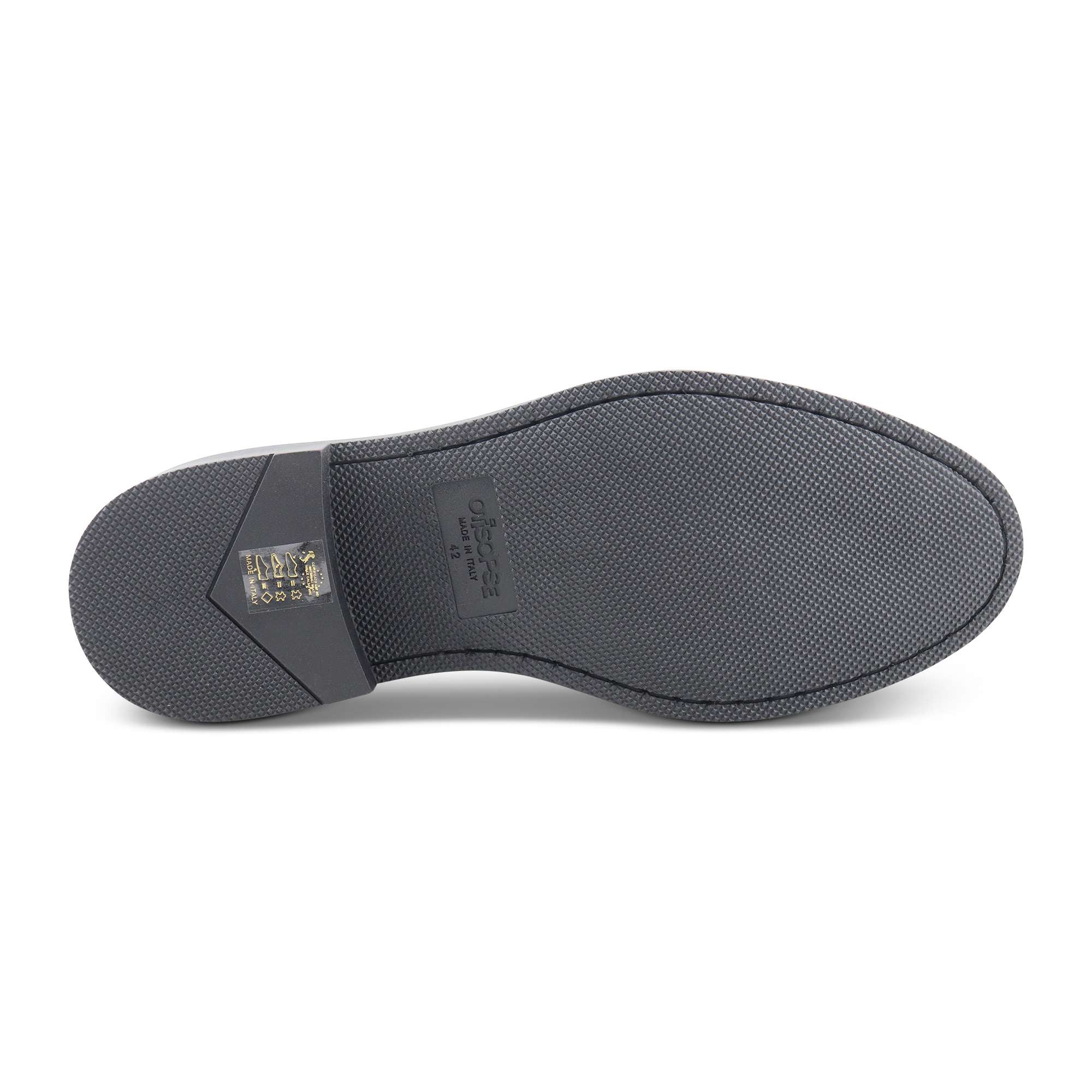 Derby nero in pelle spazzolata
