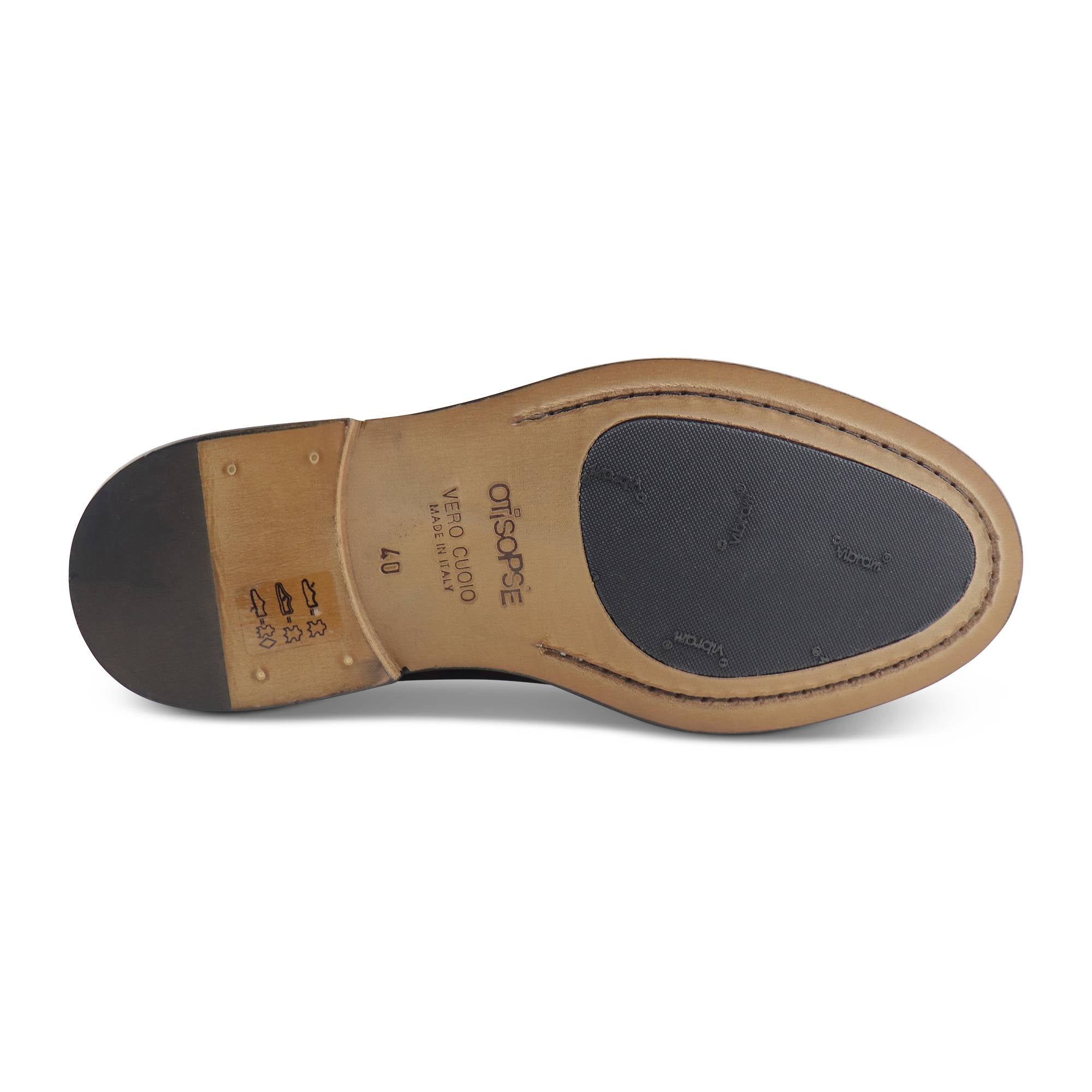 Derby bordeaux in pelle spazzolata