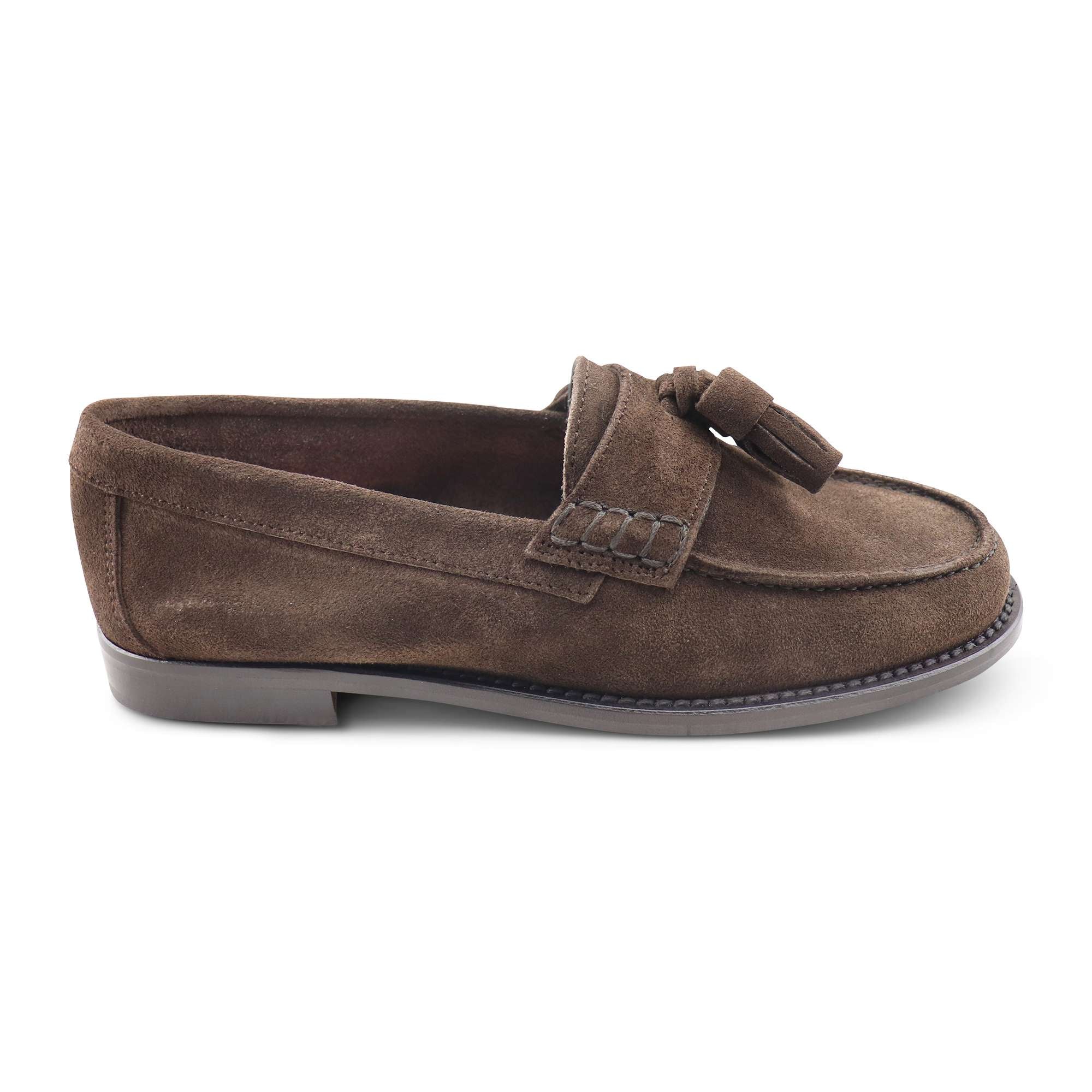 Mocassini testa di moro in camoscio