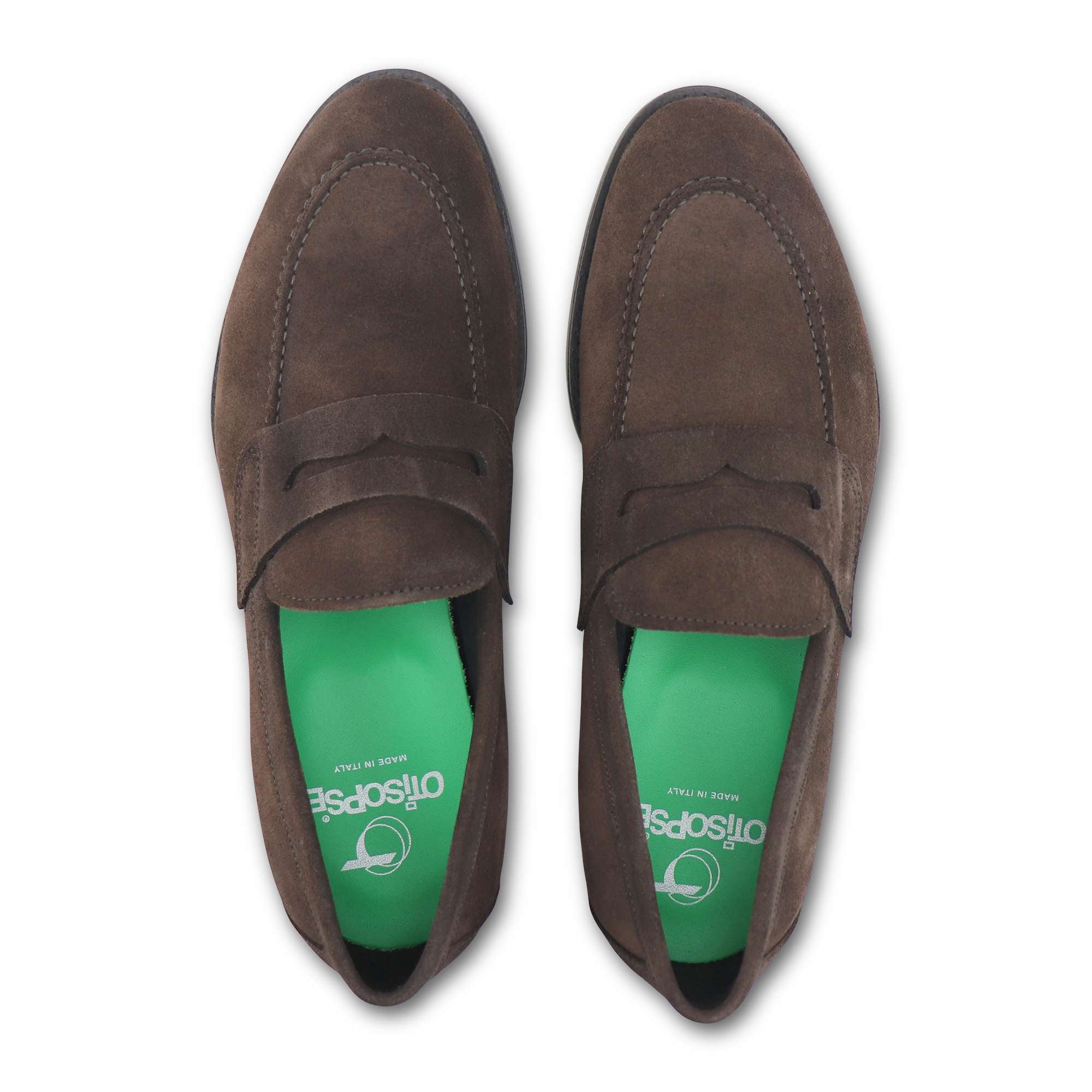 Mocassini testa di moro in camoscio