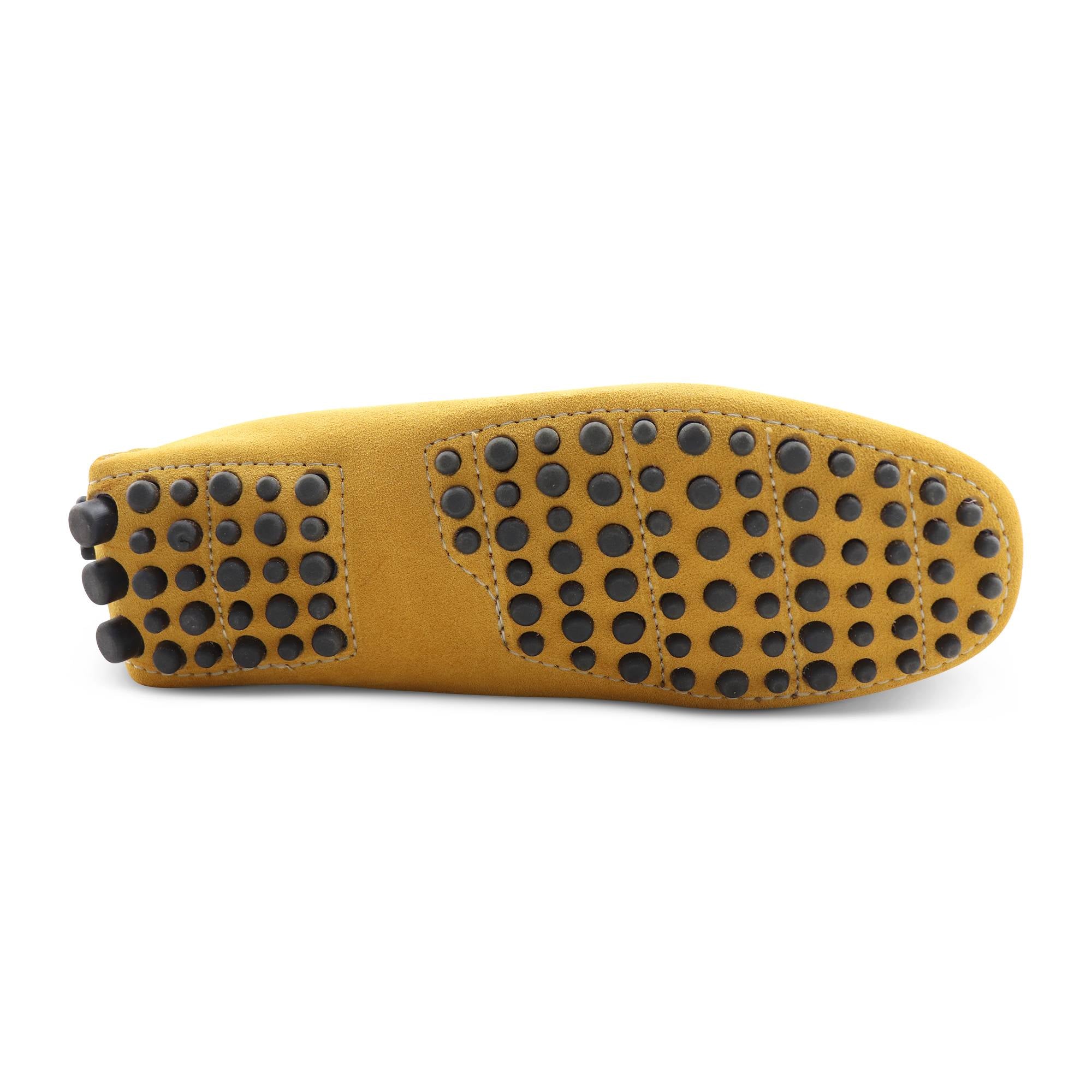 Gommini in camoscio giallo