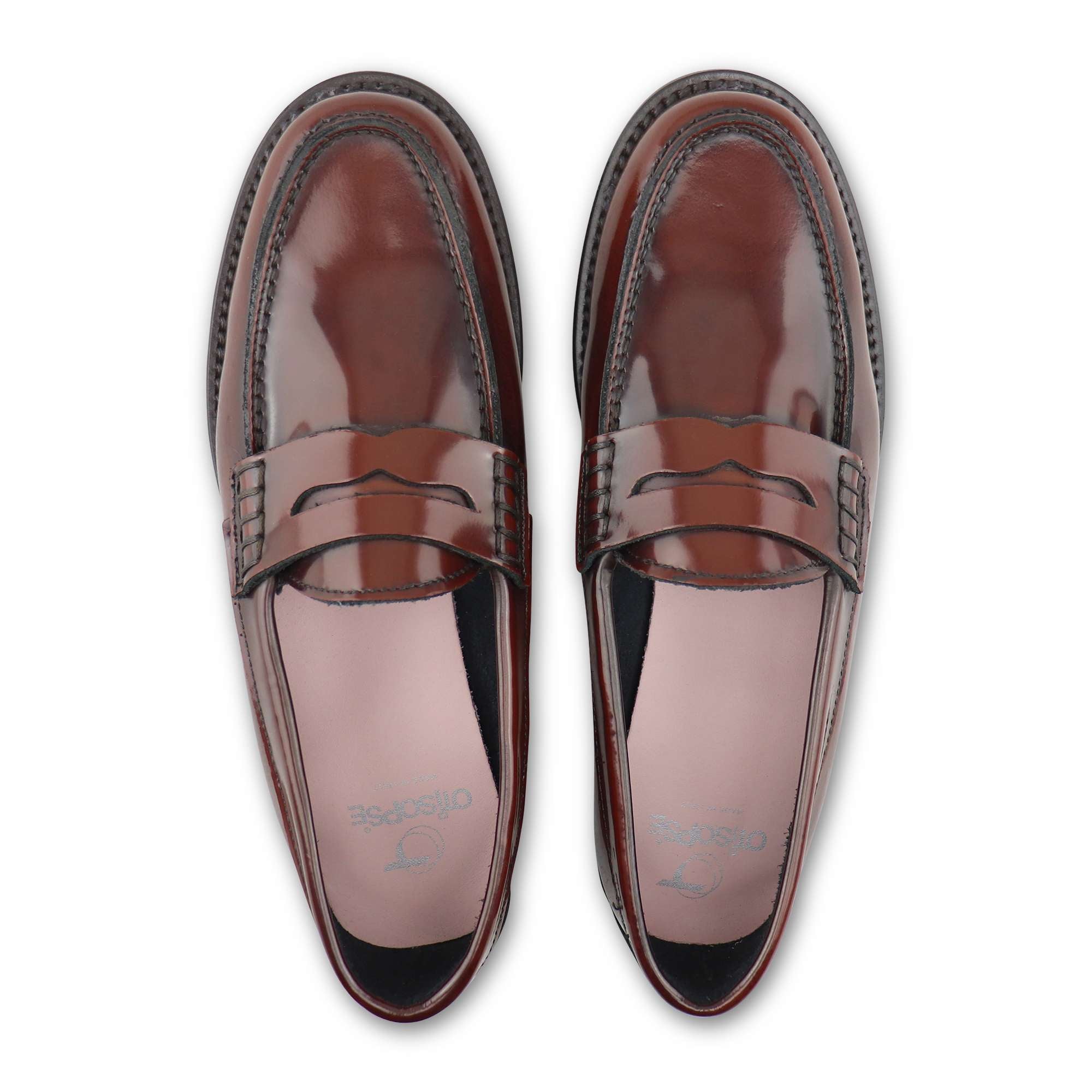 Mocassini donna in pelle sella spazzolata