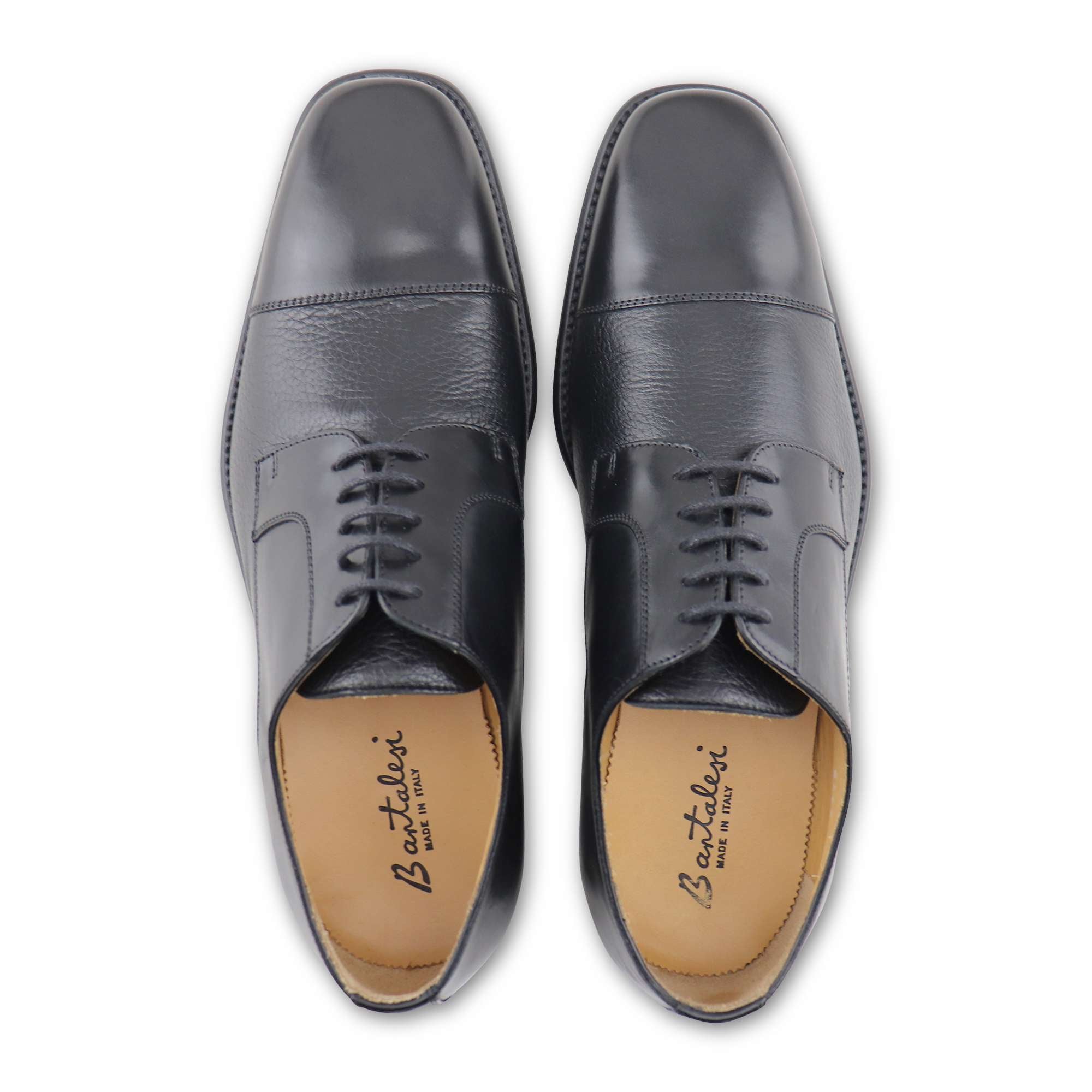 Black leather Derby shoes