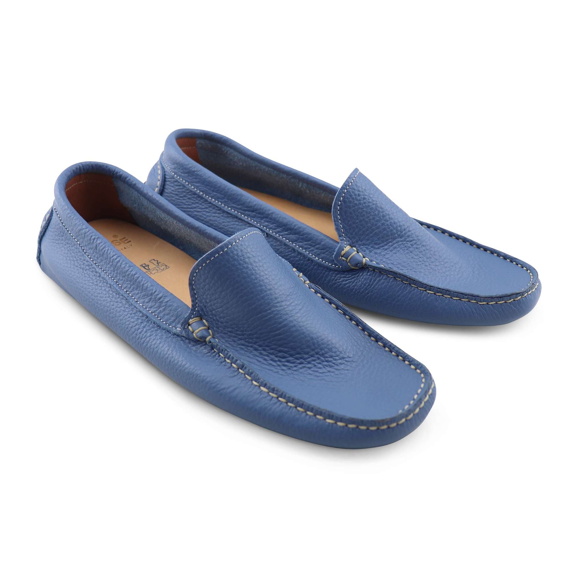 Gommini celesti in pelle