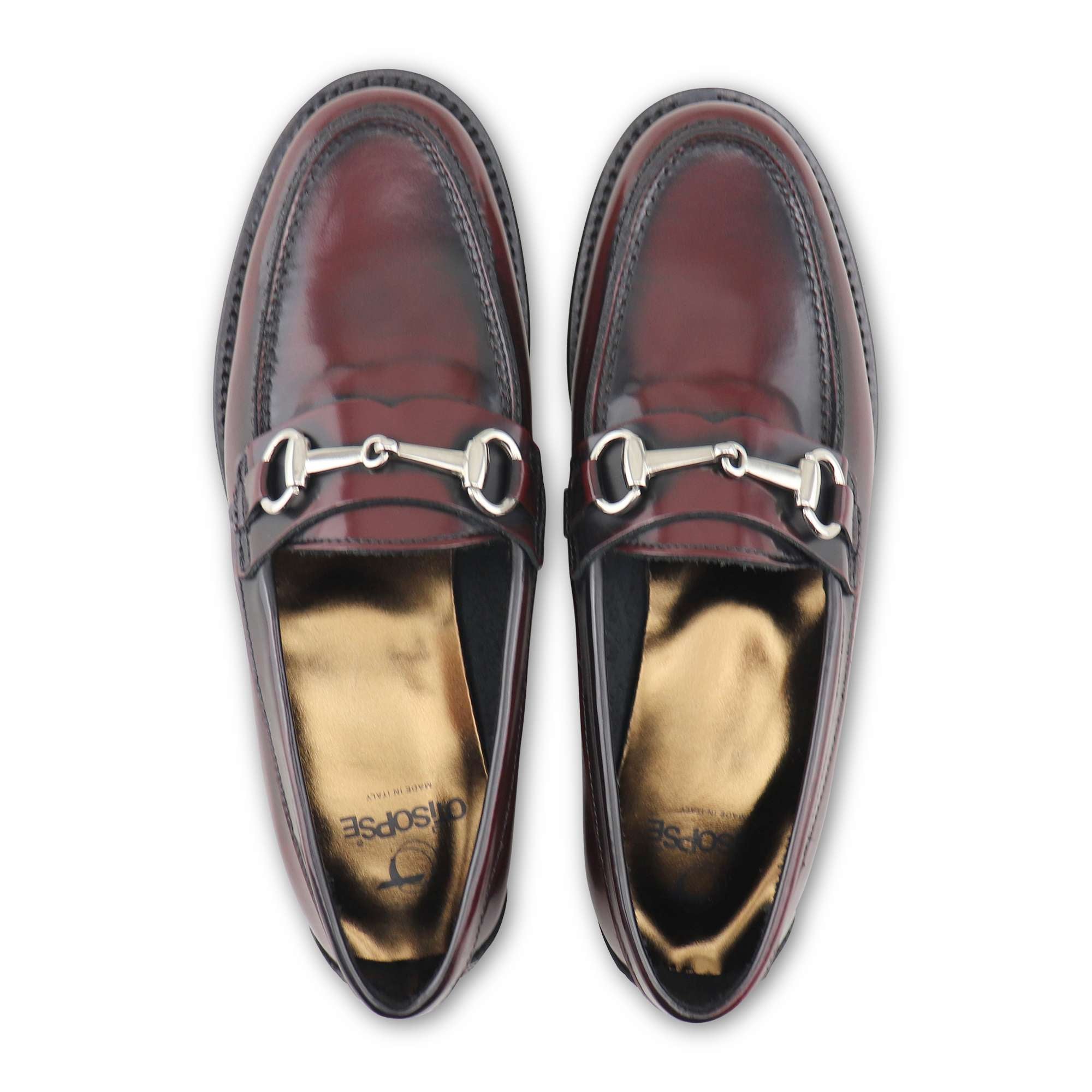 Marty bordeaux in pelle spazzolata