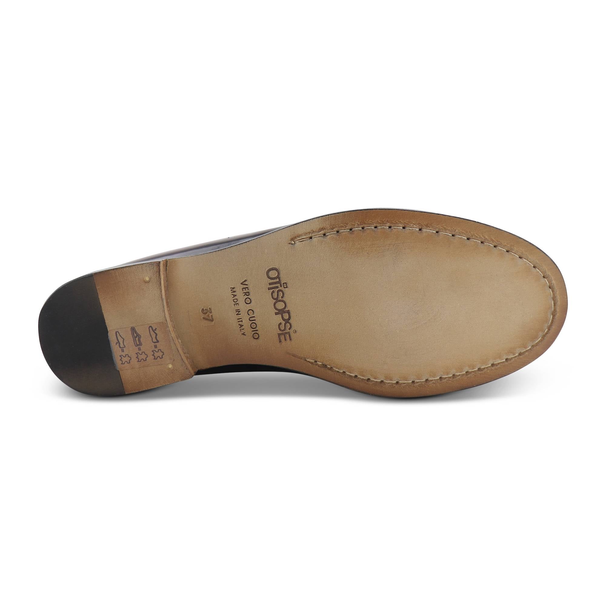 Marty bordeaux in pelle spazzolata