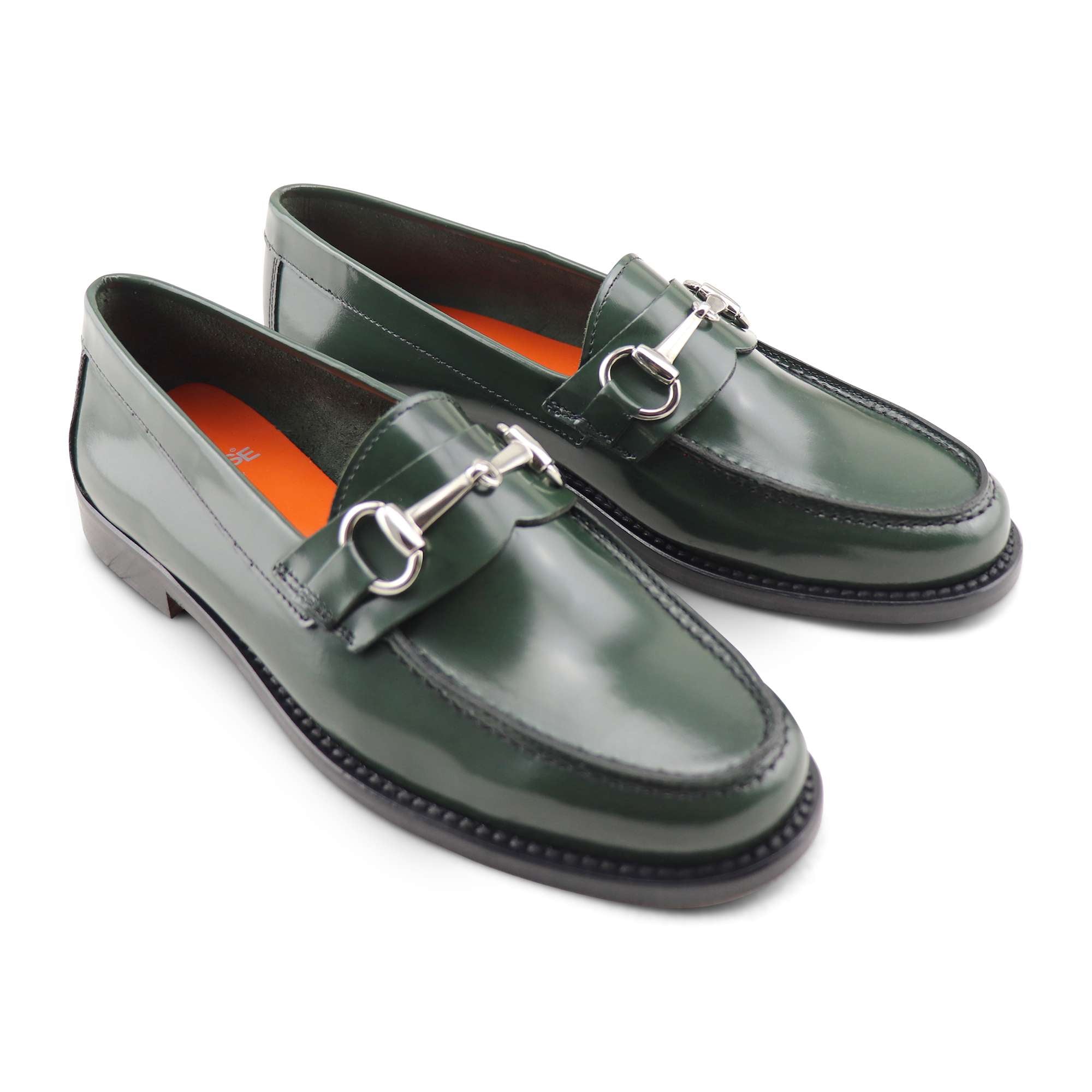 Marty verde in pelle spazzolata