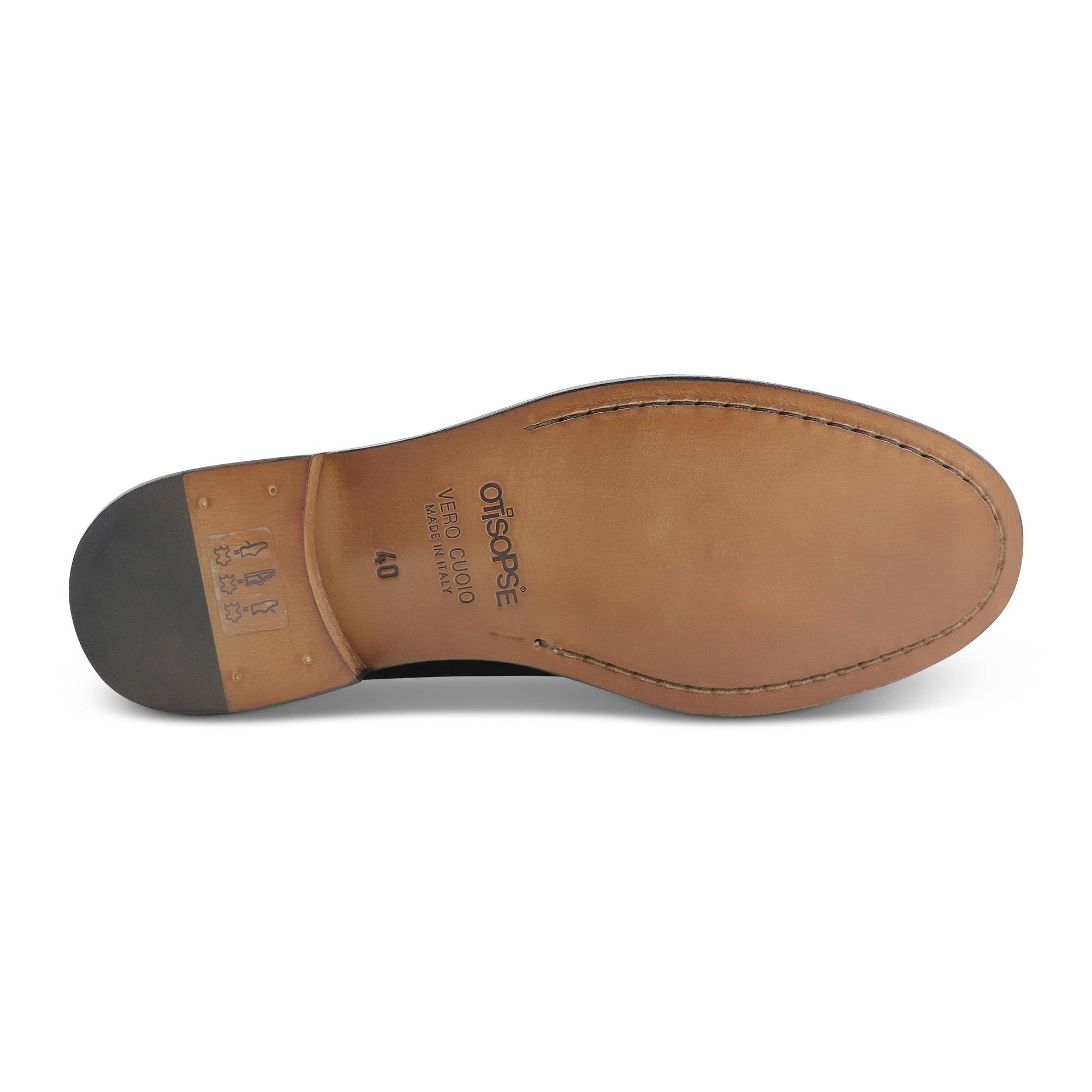 Toscano bordeaux in pelle spazzolata